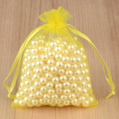 100pcs 24 Colors Jewelry Packaging Bag 5*7 7*9 9*12 10*15cm Organza Bags Gift Storage Wedding Drawstring Pouches Wholesales -