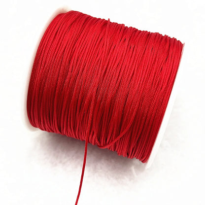 NEW 0.4/0.8/1.0/1.5mm Nylon Cord Thread Chinese Knot Macrame Cord Bracelet Braided String DIY Tassels Beading Shamballa Threa
