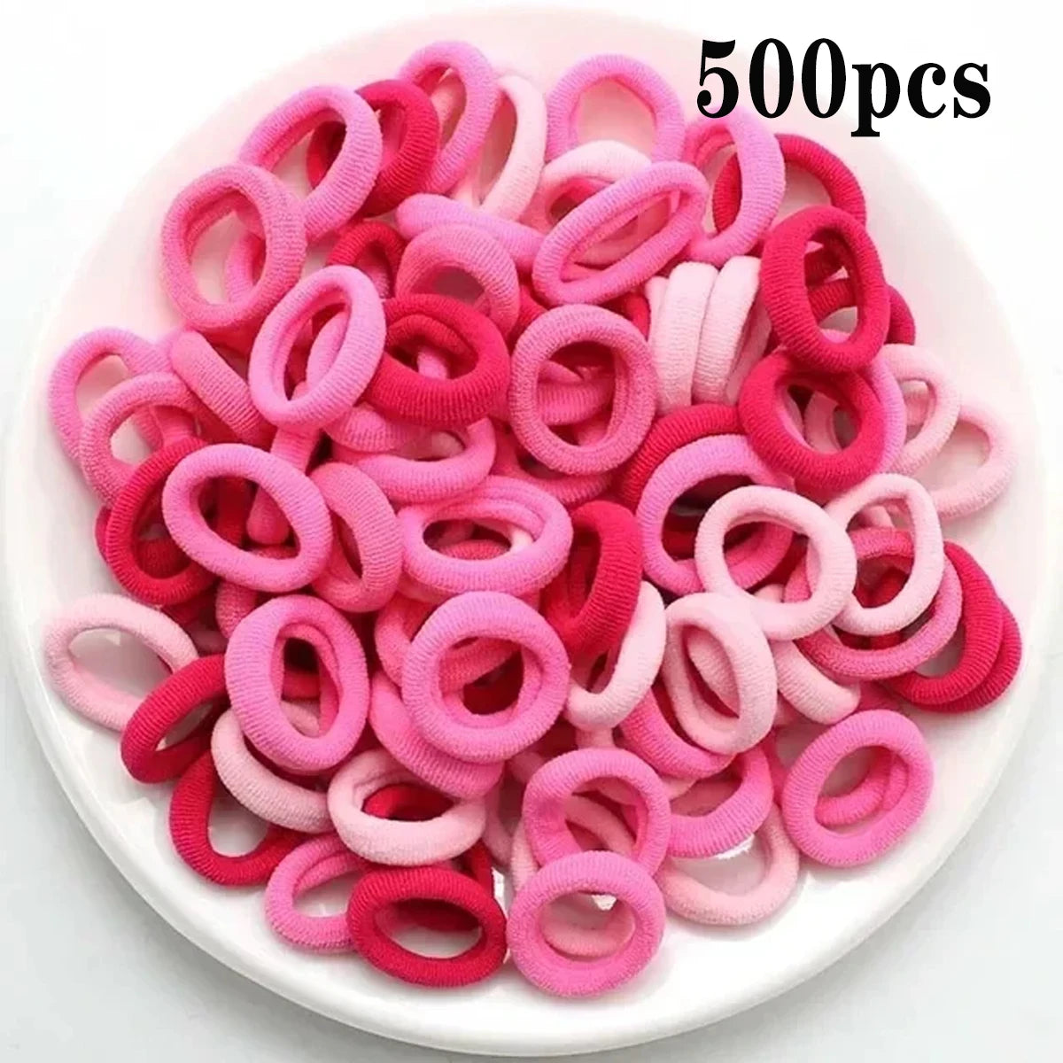 200-1000pcs Women Girls Colorful Nylon Elastic Hair Bands Ponytail Hold Small Hair Tie Rubber Bands Scrunchie Hair Accessorie