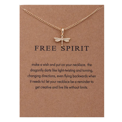 New Trendy Fashion Silver Gold Color Alloy Heavenly Angel Wings Pendant Necklaces for Women Girl Fashion Jewelry