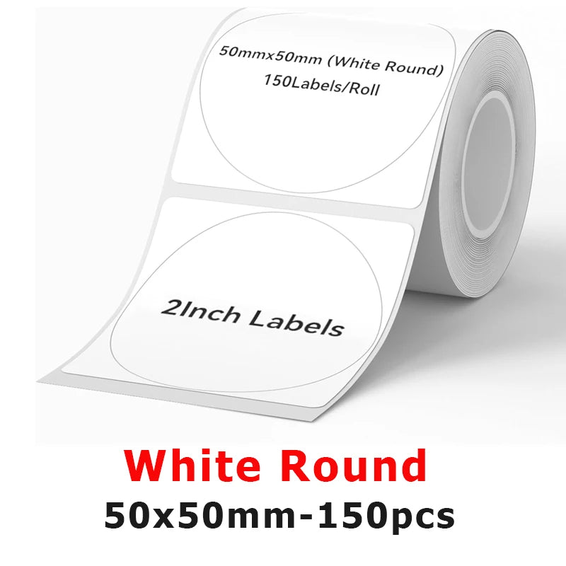 Munbyn/Nelko Holographic Laser Label Sticker Matte Silver Thermal Paper for M110 M220 M200 E210 P50 PM220 DETONG P1 WP9520 Ma