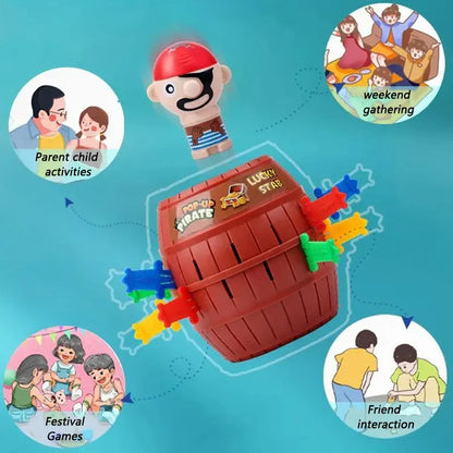 Pirate Board Game Montessori Family Gathering Game Funny Toy Lucky Game Jumping Pirates Board Games Boys and Girls Gift
