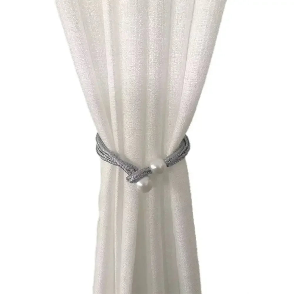 Creative Fashion Tulip Curtain Straps Adjustable Elegant Curtain Tieback Beautifully Curtains Tie Rope Homestay - 1pcs Grey