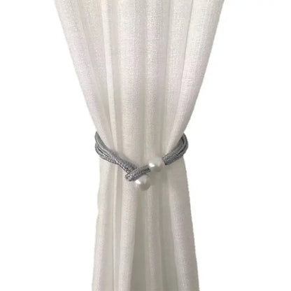 Creative Fashion Tulip Curtain Straps Adjustable Elegant Curtain Tieback Beautifully Curtains Tie Rope Homestay - 1pcs Grey