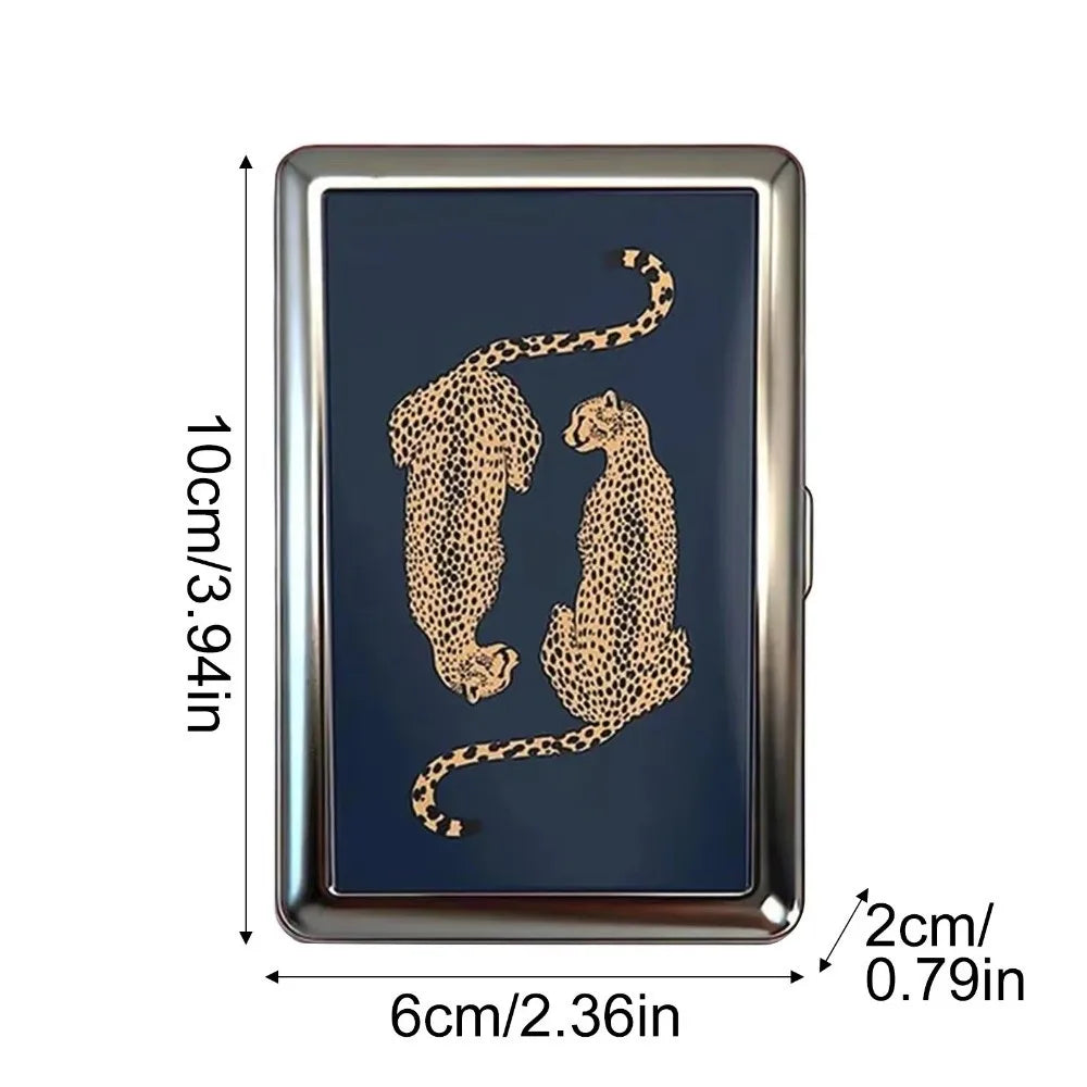 Vintage-Style Vintage Card Case Metal Material Easy Snap Metal Case Versatile Design Multi-function Card Holder