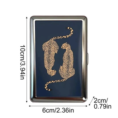 Vintage-Style Vintage Card Case Metal Material Easy Snap Metal Case Versatile Design Multi-function Card Holder