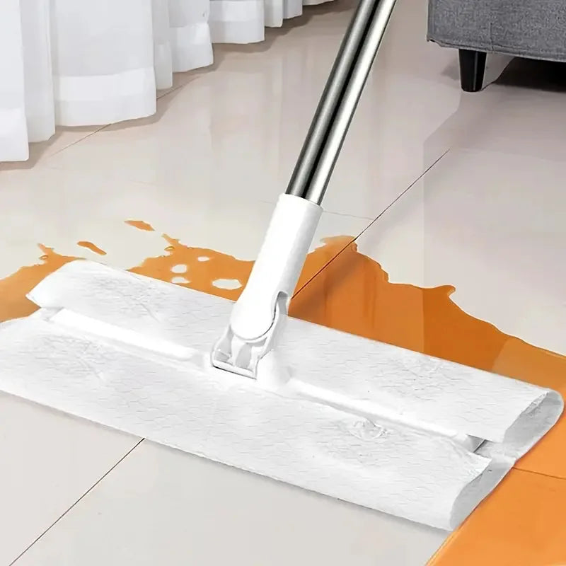 30/200Pcs Of Dust Removal Paper Disposable Household Dust Removal Cloth Electrostatic Mop Pad Floor Tile Floor Cleaning Suppl