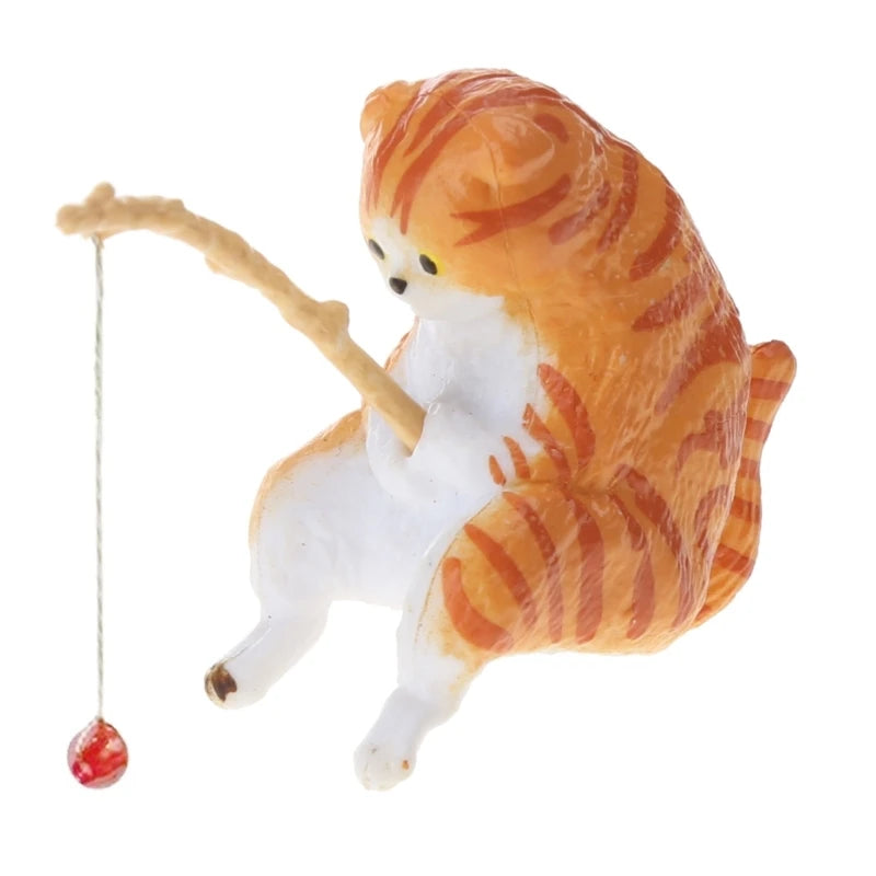 Fish Landscaping Cartoon Fishing Ornaments Aquarium Accessories Household Supplies Home Office Decoration - for E