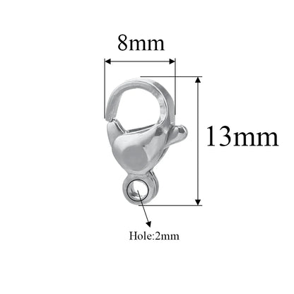 20pcs Stainless Steel Lobster Clasps For Bracelet Necklace,Lobster Clasps With Jump Rings Connectors Clasp DIY Jewelry Findin