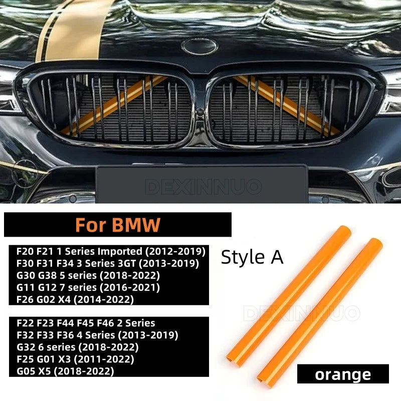 Car Front Grille Trim Strips For BMW E60 F07 F10 F20 F22 F25 F30 F32 F39 F44 F46 F48 G11 G12 G30 G32 G01 G02 G05 G20 1-7Serie