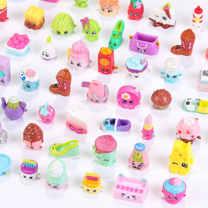 No Repeat 5/10pcs Shopping Season With Miniature Furniture Fruit Vegetable Dolls Pretend Play Action Figures Toys