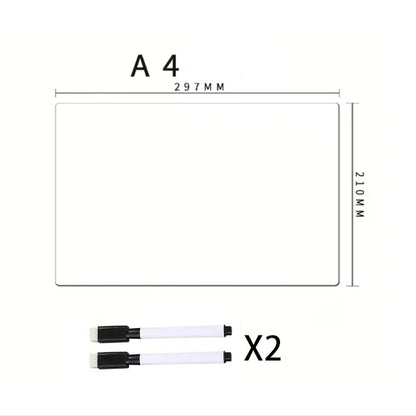 A3 A4 A5 Magnetic Dry Erase Board Refrigerator Magnet Marker WhiteBoard Sheet Kitchen Erasable Flexible Fridge Memo Grocery L