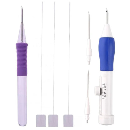 50 Colors Embroidery Thread 3 Needles 2 Threaders Craft Tool Punch Needle Set Embroidery Stitching Craft Tool for DIY Sewing 