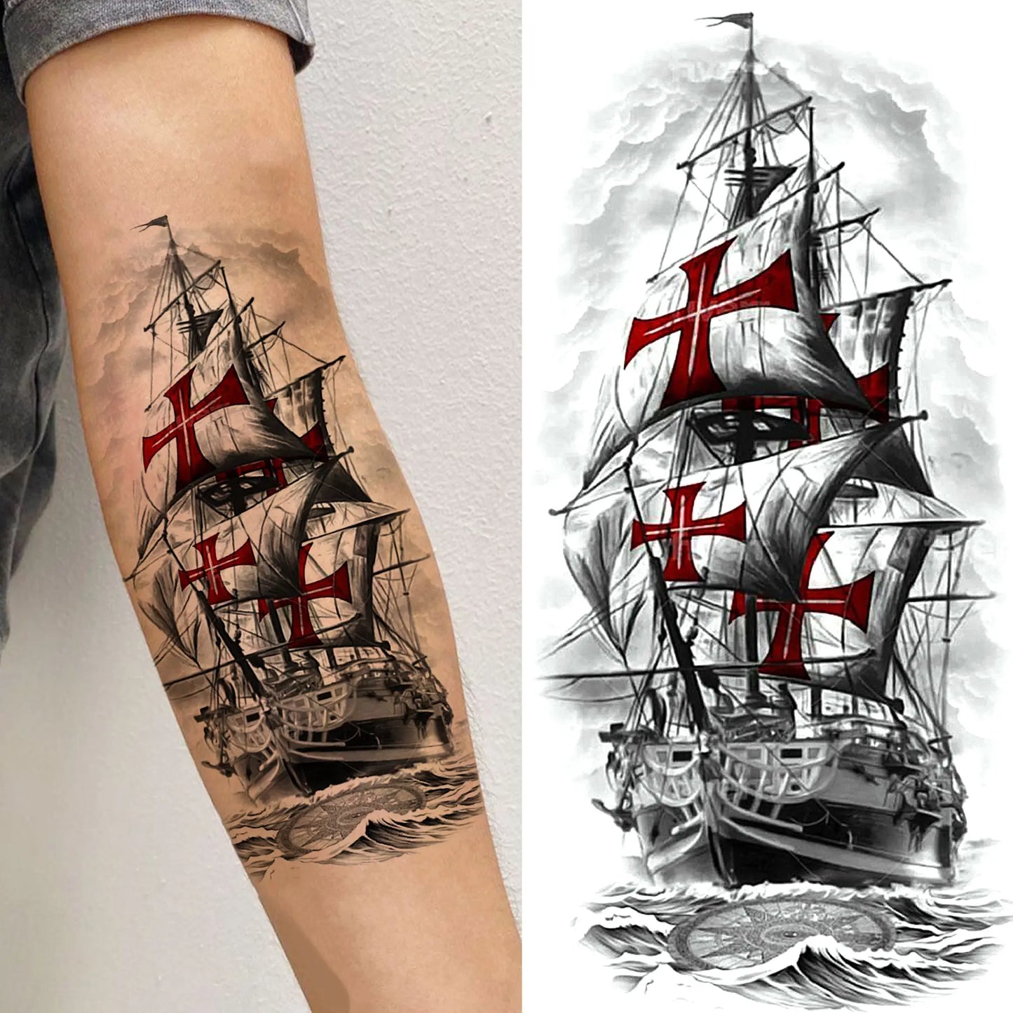1 Sheet Bless Belief Faith Engraved Temporary Tattoos Family Love Tatoos Waterproof Realistic Fake Tattoo Stickers Long Lasti