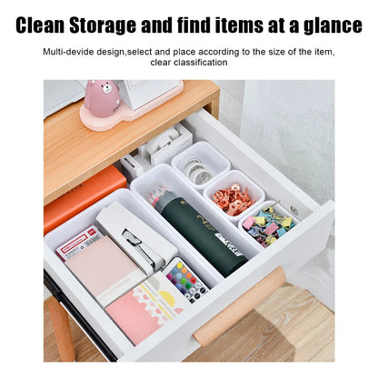 8pc/set Storage Drawer Storage Box Sundries Jewellery Holder Make Up Organizer Box Kitchen Bathroom Storage Trays Closet Cove