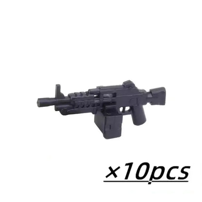Military Weapons Figures Mini Accessories Light Machine Guns MOC Soldiers Army Brinquedos No Playmobil Building Block Boy Toy