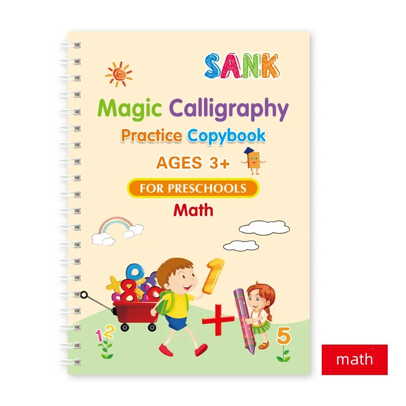 Magical Tracing Workbook Educational Montessori Books for Children Pen Control Training Reusable Calligraphy Copybook for Kid