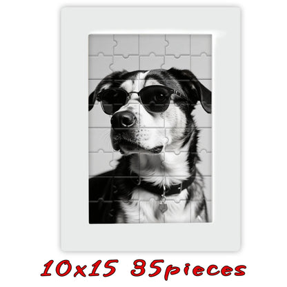 Customized Wooden Puzzles,Wooden Frames in Multiple Color Sizes,Custom Graduation Photo Puzzles as Creative Gifts - 10x15cm w