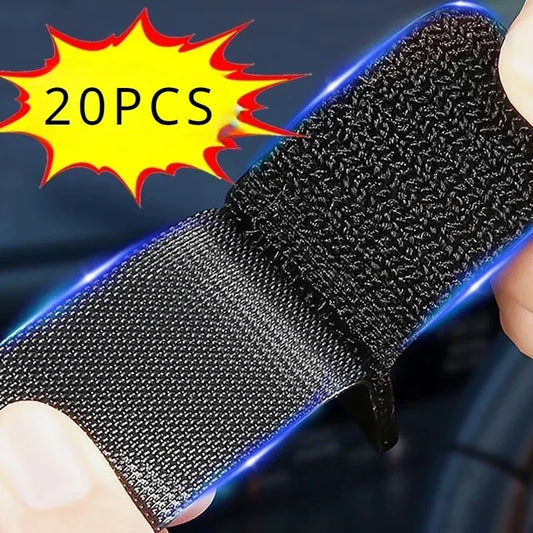 Car Floor Mat Fixed Patches Self Adhesive Hook and Loop Fastener Tape Double Sided Sewable Stickers for Car Carpet Dashboard 