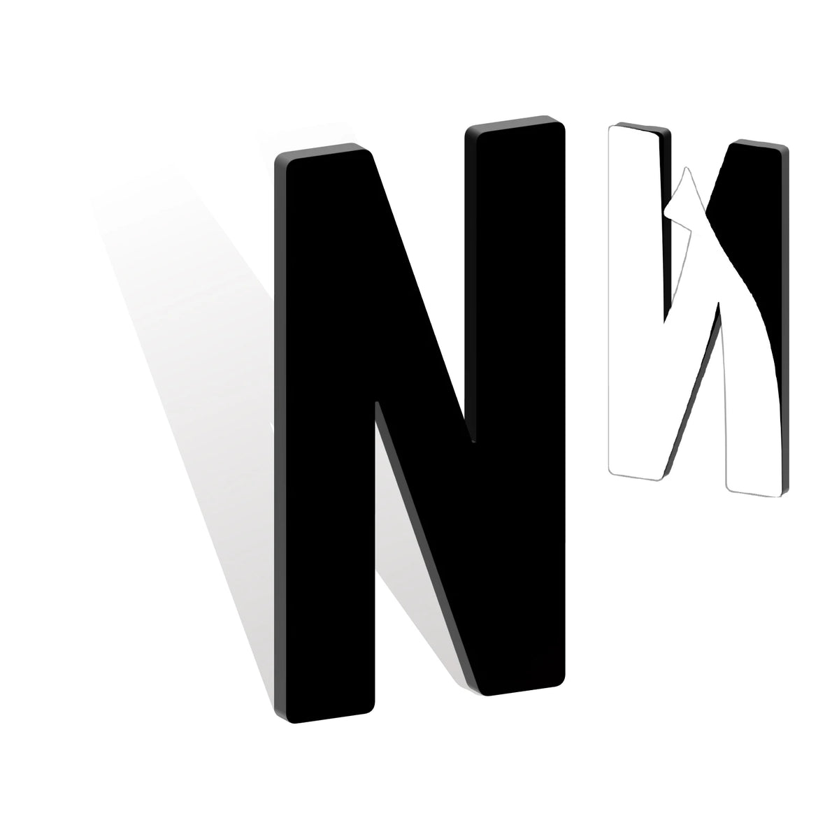 Self Adhesive House Numbers 3-12in 5mm Solid Acrylic Letters Modern Address Sign for Door Mailbox Office Hotel Apartment Deco