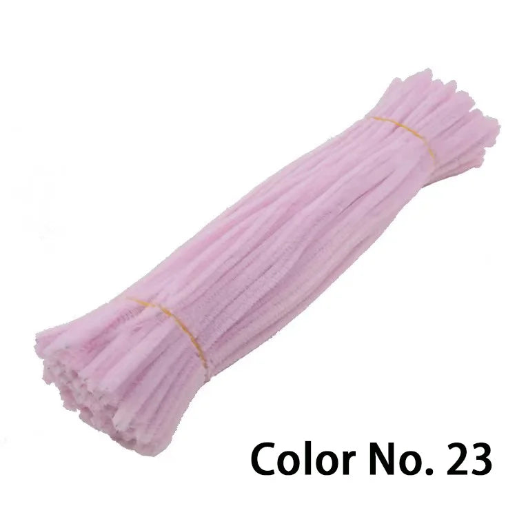 Chenille Stem Pipe Kids DIY Creative Toys Chenille Sticks Cleaners Kindergarten Educational Handmade Material Plush Strips