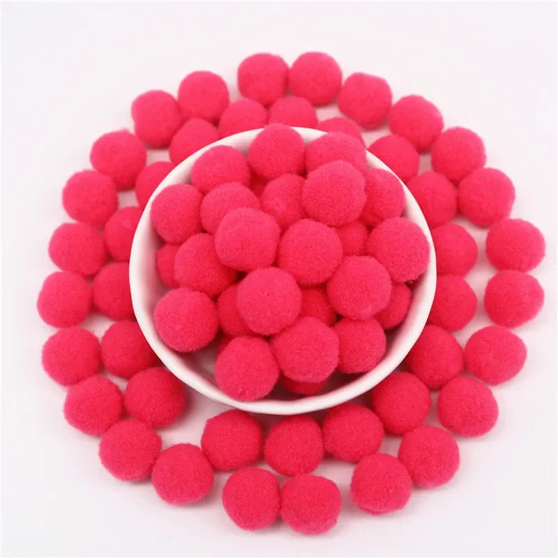 Pompon Balls 8mm 10mm 15mm 20mm 25mm 30mm Fluffy Pompoms Crafts Pompom Diy Handmade Kids Toy Wedding Decoration Craft Supplie