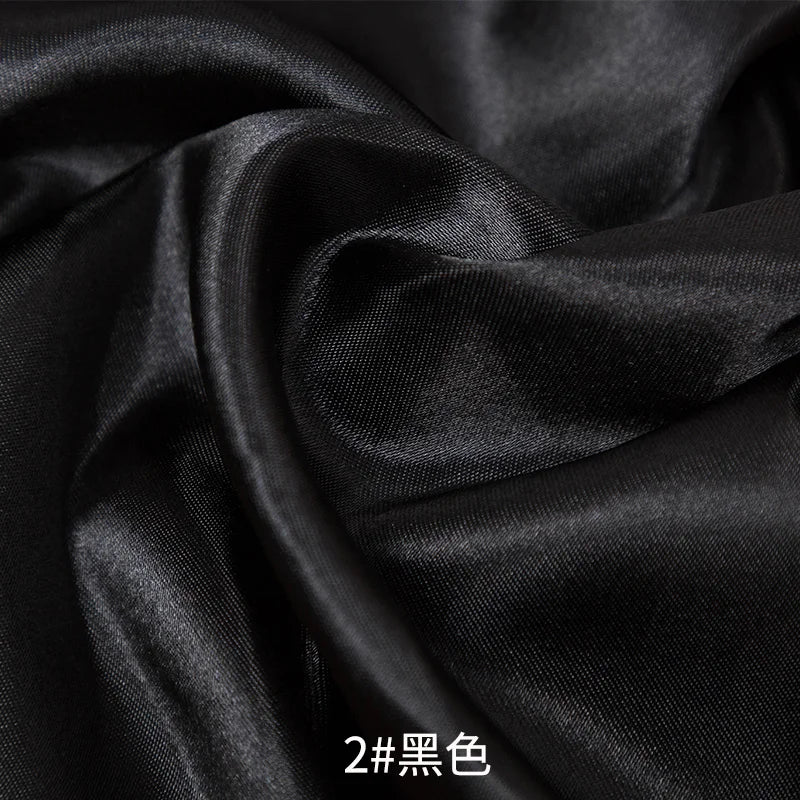 0.5m/1m/2m Satin Fabric Lining Soft and Shiny Silk-Like Material,for Clothing and Lining, Garments, DIY Craft, and Gift Wrapp