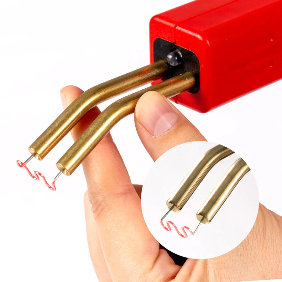 Plastic Welder Hot Nail Gun with 200-800 Nails for Car Bumper PVC Repair Garage Tool Kit Machine Welding