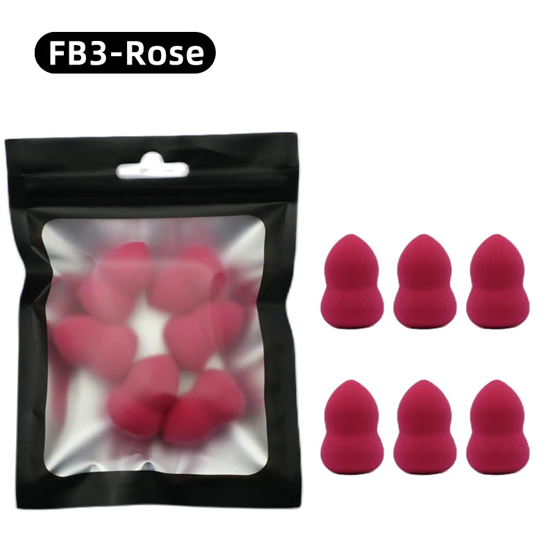 OGEYERO6pcs Mini Makeup Sponge Puff Beauty Egg Sponge for Makeup Concealer Foundation Face Cosmetic Puff Kit Make Up Blender 