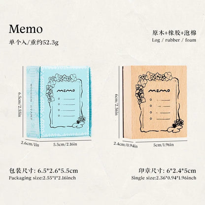 Cute Cat Daily Monthly Calendar Wood Stamp Journaling To Do List Memo Clock in Stamps for Scrapbooking Hobby DIY Craft Suppli