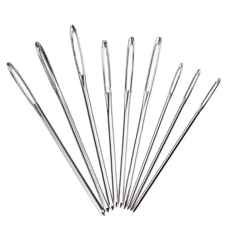 9 PCS Large Eye Blunt Sewing Needles Cross Stitch Knitting Needle Handmade Leather Embroidery Thread Needle Sewing Accessorie