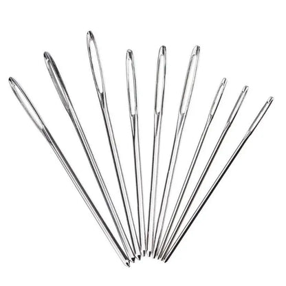 9 PCS Large Eye Blunt Sewing Needles Cross Stitch Knitting Needle Handmade Leather Embroidery Thread Needle Sewing Accessorie