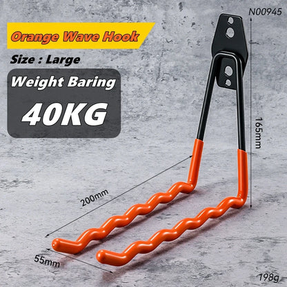Garage Storage Utility Hooks,Garage Garden Tool Organizer,Hanging Utility Wall Mount Hooks,Heavy Duty Tool Storage Organizer