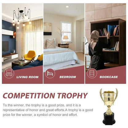 Children's Trophy Awards Competition Soccer School Rewarding Supply Winner Award Trophy Toy Plastic Model Small Prize Cup