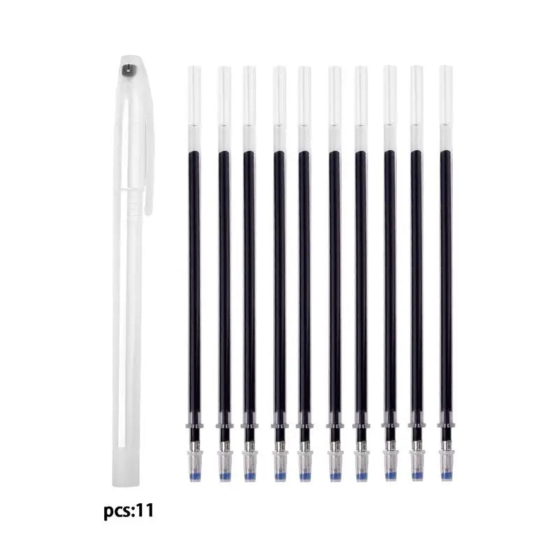 10Pcs/Set Heat Erasable Magic Marker Pen Temperature Disappearing Fabric Fabric Pens Line Marking DIY Craft Sewing Accessorie