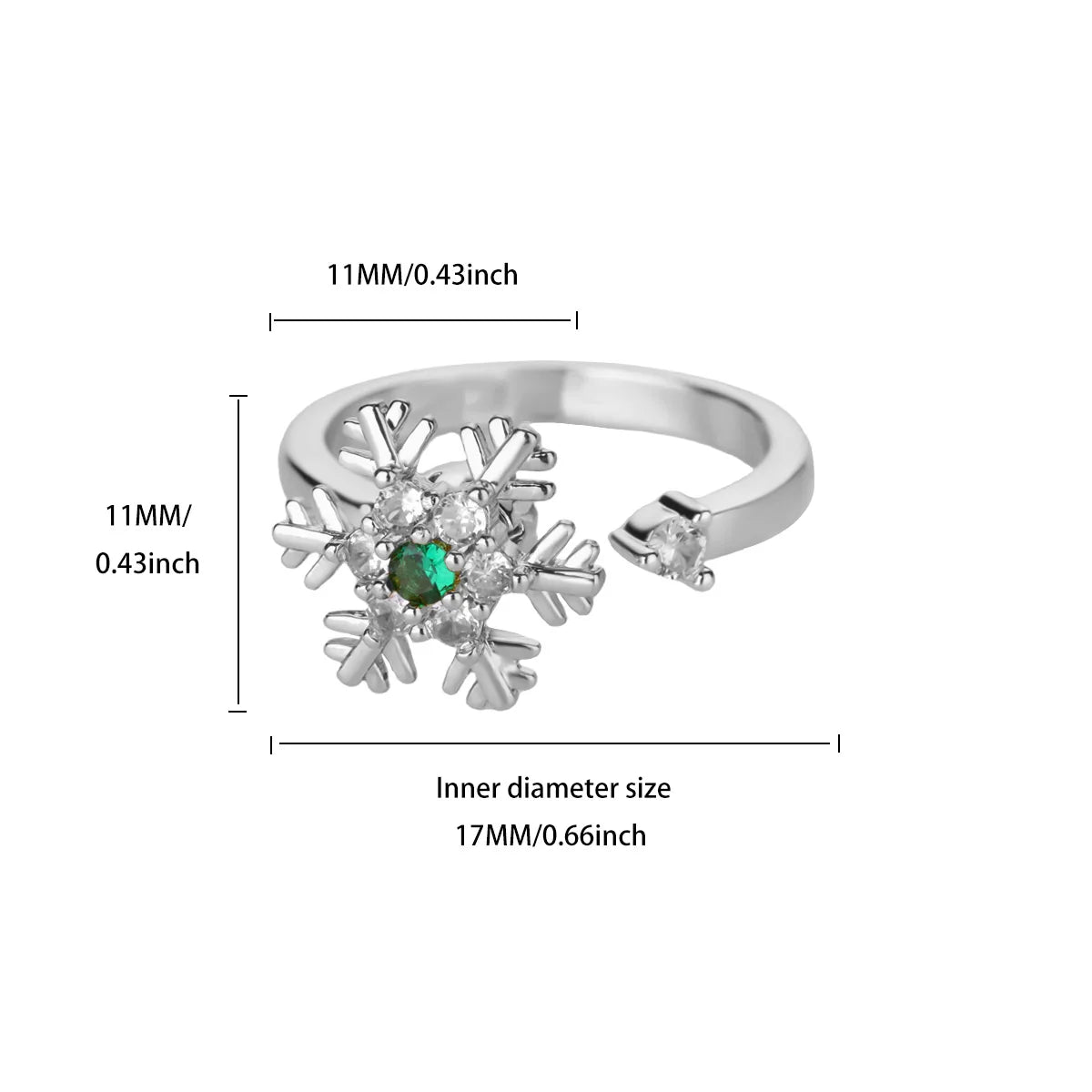 Anti Stress Anxiety Fidget Rings for Women Stainless Steel Sunflower Sun Star Spinner Ring Christmas Jewelry Gifts - JZ8052P