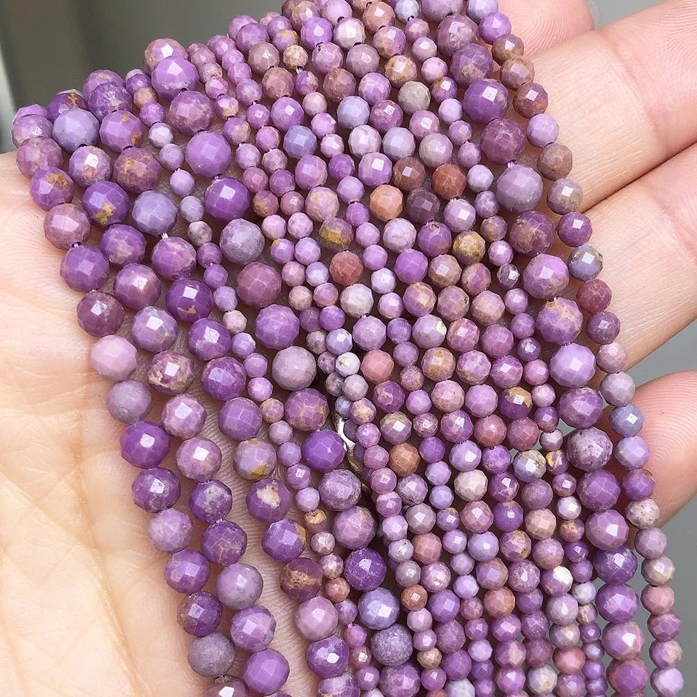 Faceted Natural Stone Beads Faceted Amazonite Aquamarine Opal Labradorite Loose Spacer Bead For Jewelry Making 2 3 4mm