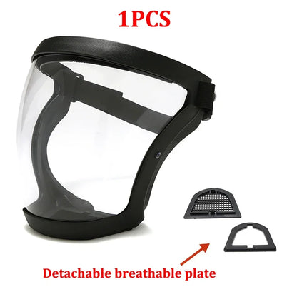 Protection Mask Splashproof Transparent Facial Protector Face FaceMask Protective Outdoor Safety Mask Head Cover Work Protect