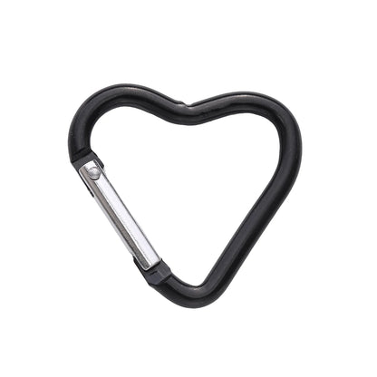 1 Pc Carabiner Rock Aluminum Mountain Buckle Star/Heart/D/Bone Shape Locking Clasp Keychain Multifunction Tools Jewelry Findi
