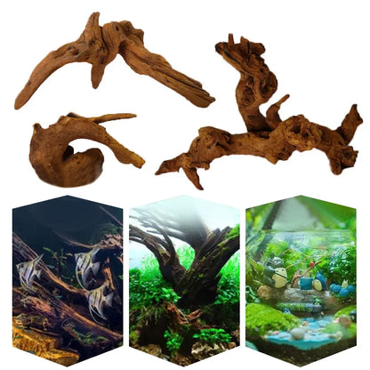 1PC Natural Sinkable Driftwood Aquarium Wood Decoration for Fish Tank Aquatic Plants Landscape