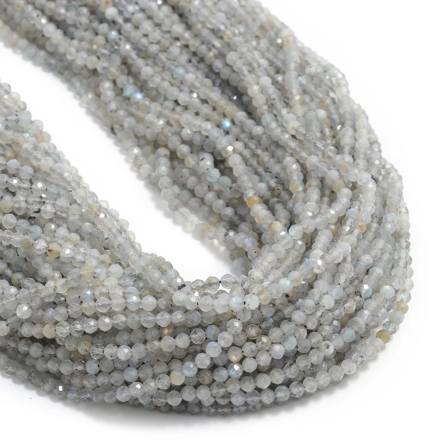 2 3 4mm Faceted Tiny Beads Natural Aquamarine Lapis Lazuli Tourmaline Amethyst Stone Beads for Jewelry Making Diy Accessories