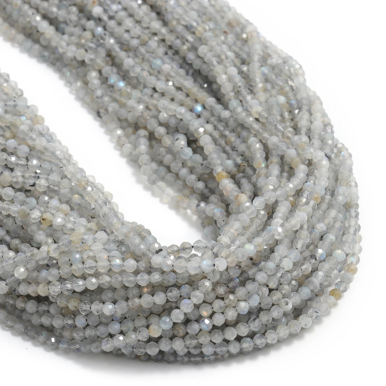 2 3 4mm Faceted Tiny Beads Natural Aquamarine Lapis Lazuli Tourmaline Amethyst Stone Beads for Jewelry Making Diy Accessories