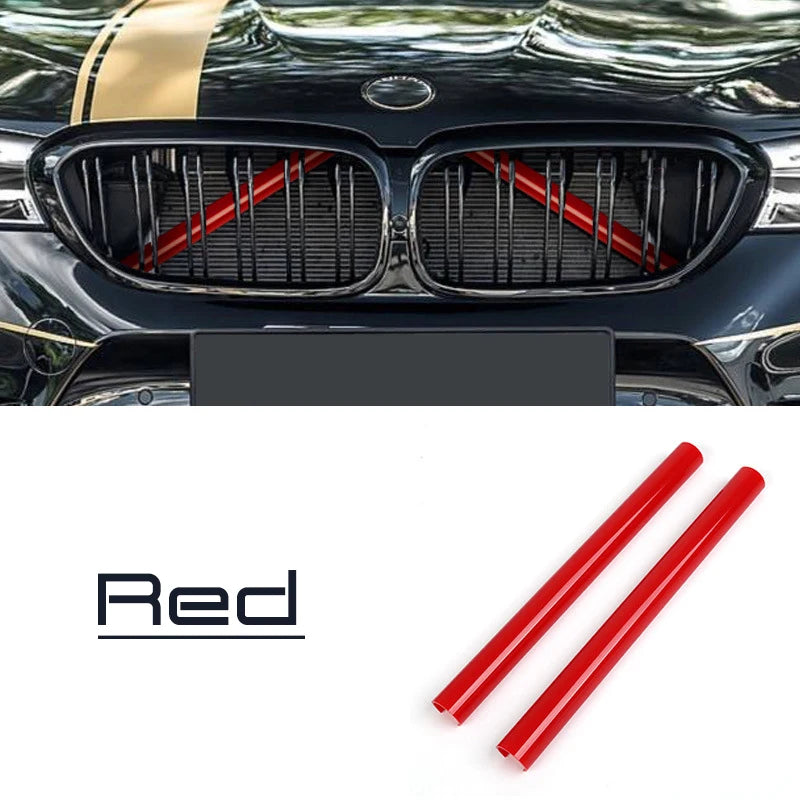 A Pair Car Front Grille Trim Strips For BMW F30 F31 F32 F33 F34 F36 F20 F21 F22 F23 G29 Car Sport Styling Decoration Accessor