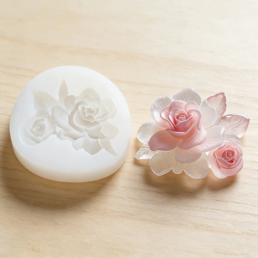 Lotus Flower Silicone Mold，For resin crafting - Suitable for candles、DIYCrafts、Valentine's Day、Mother's Day、Christmas Decorat
