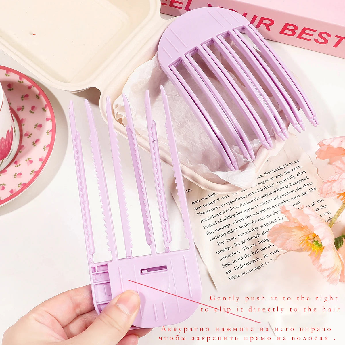 Fluffy Hairpin Curling Bangs Clips Hair Roots Volumizing Hair Clips Women Curling Fixed Shape Clips Fashion Volume Hair Rolle