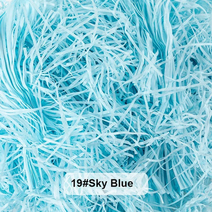 100-20g Multicolored Raffia Paper Shreds & Strands Shredded Crinkle Confetti For DIY Gift Box Wrapping & Basket Filling