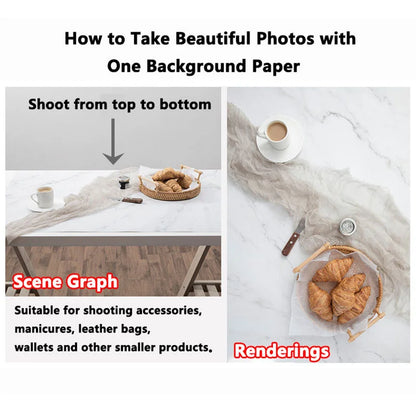 Photo Background for Food Cosmetics Photophones for Photos Art Paper 53X84cm 2Sides Photography Background Backdrops Christma