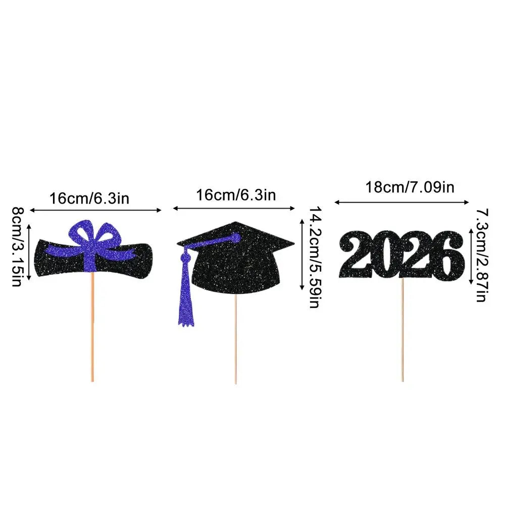 Graduation Season Decor 2026 Graduation Cake Topper for Graduation Cake Topper Party DIY Cake Dessert Decoration Supplies