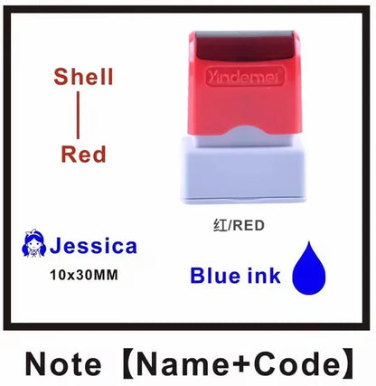 Customized Arabic Hebrew Name Stamp Waterproof Seal Custom Teacher Signature Student Child Cloth Ink Stamp Selfing-inking Sta