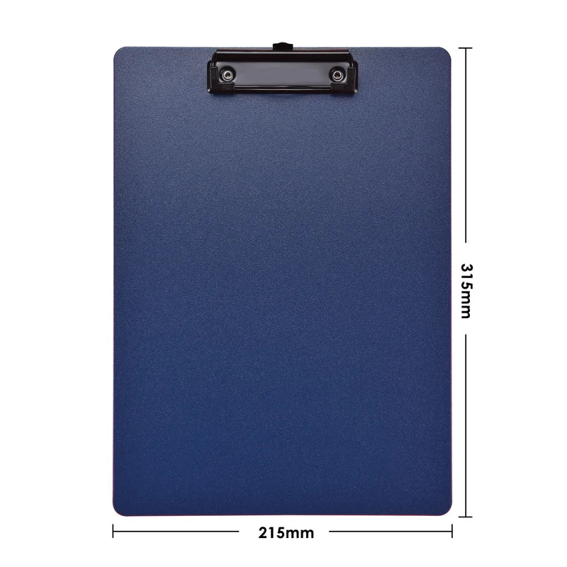 A4 File Folder Clipboard Writing Pad Memo Clip Board Clips Test Paper Storage Organizer School Supplies Office Stationary - B